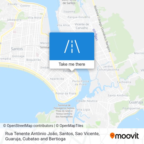Rua Tenente Antônio João map