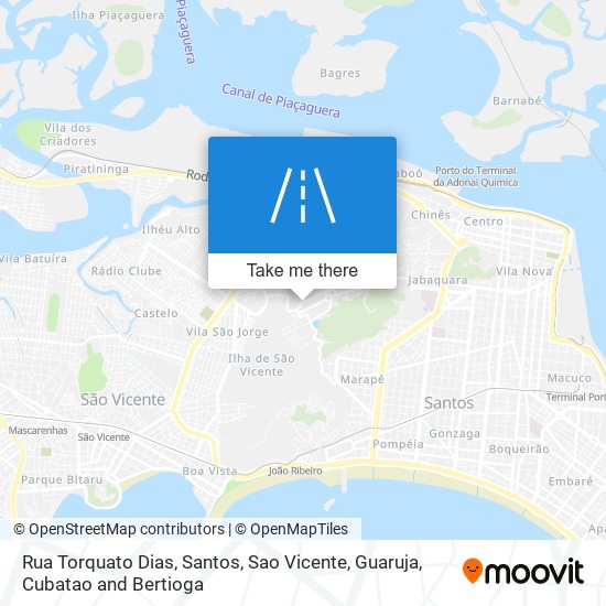 Mapa Rua Torquato Dias