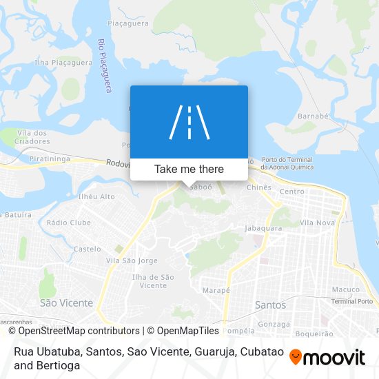 Rua Ubatuba map