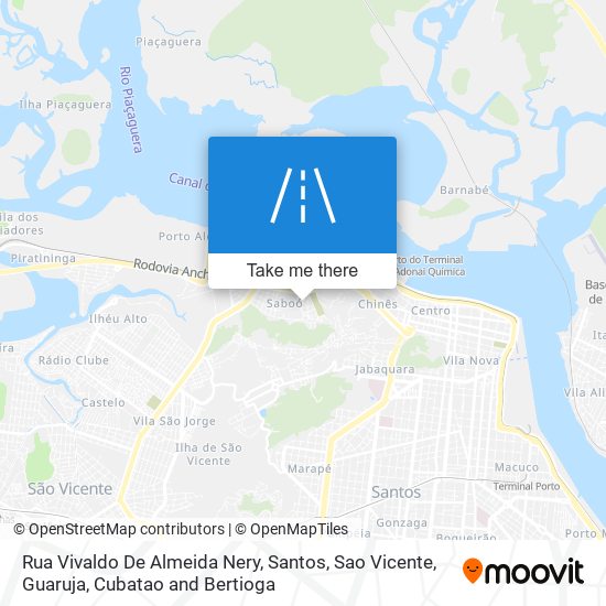 Mapa Rua Vivaldo De Almeida Nery
