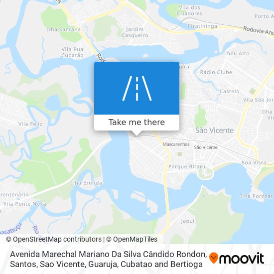 Avenida Marechal Mariano Da Silva Cândido Rondon map