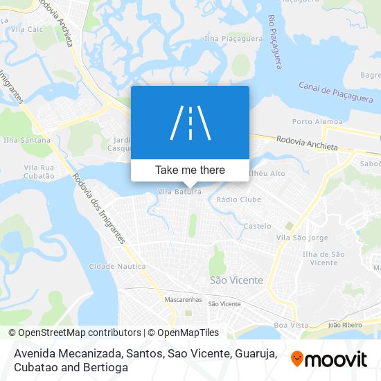 Mapa Avenida Mecanizada