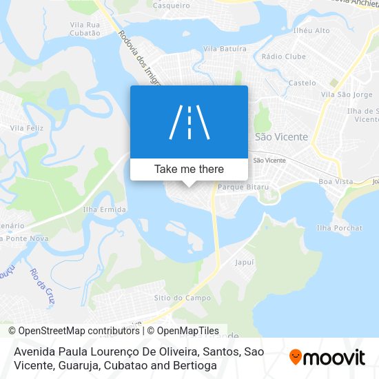 Avenida Paula Lourenço De Oliveira map