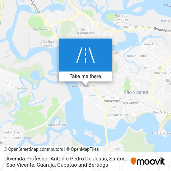 Avenida Professor Antônio Pedro De Jesus map
