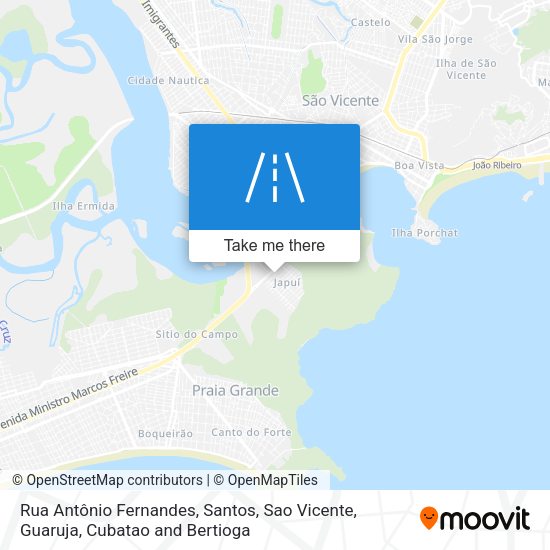 Rua Antônio Fernandes map