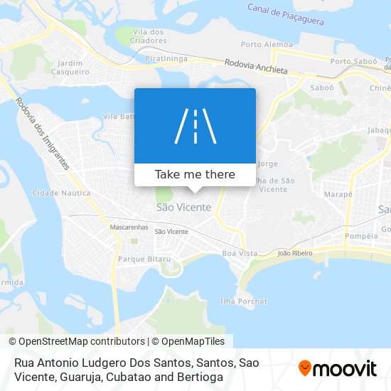 Mapa Rua Antonio Ludgero Dos Santos