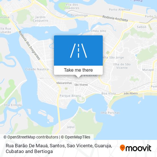 Mapa Rua Barão De Mauá