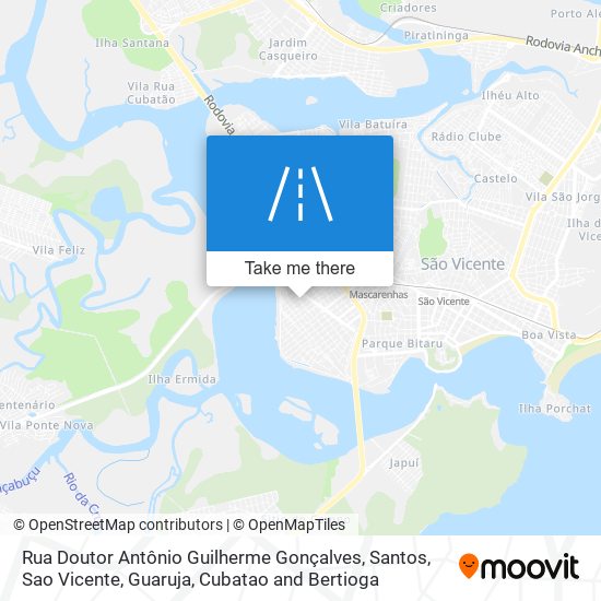 Mapa Rua Doutor Antônio Guilherme Gonçalves