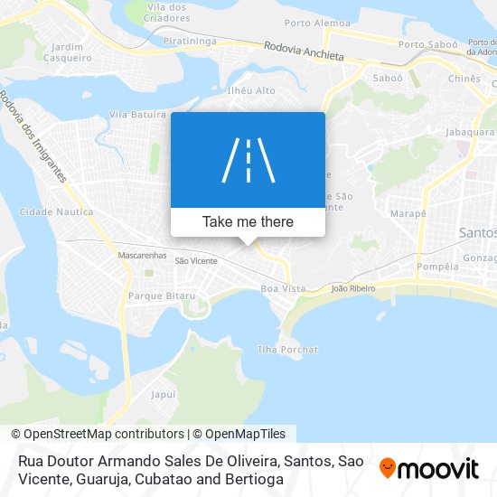 Mapa Rua Doutor Armando Sales De Oliveira