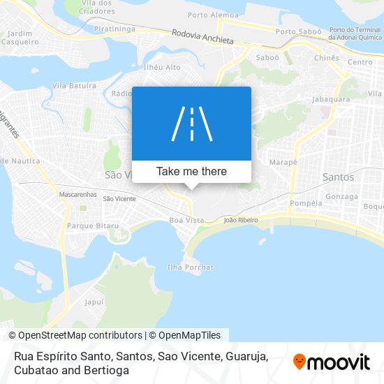 Mapa Rua Espírito Santo