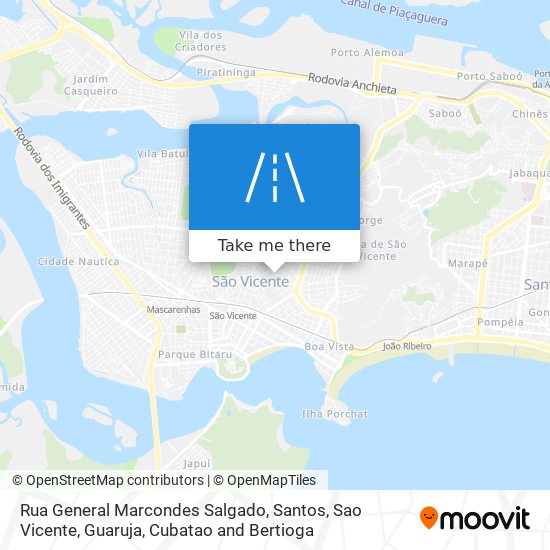 Mapa Rua General Marcondes Salgado
