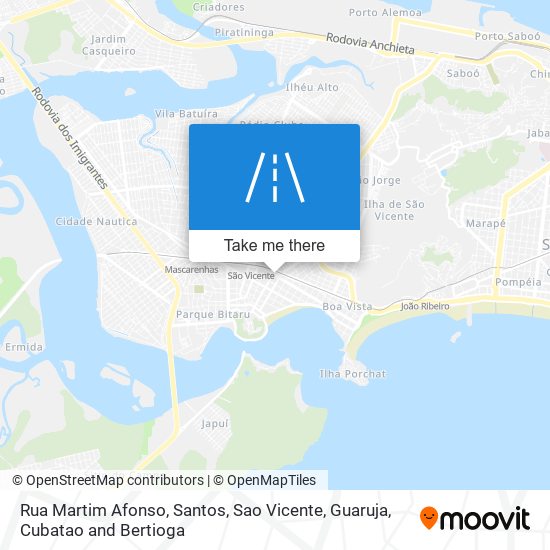 Mapa Rua Martim Afonso