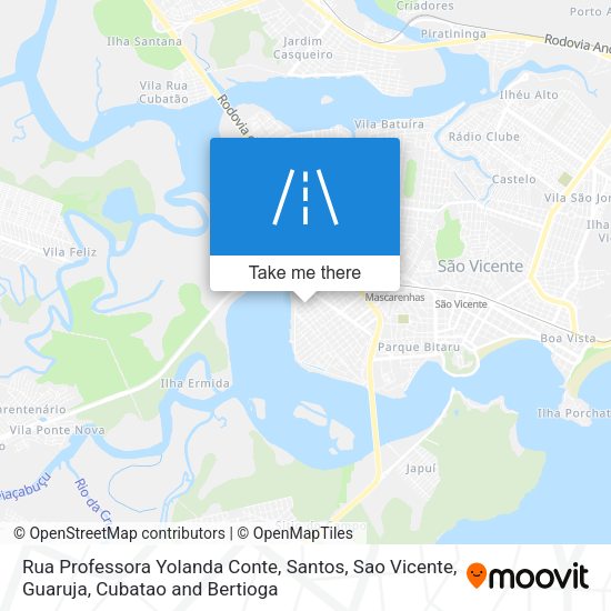Rua Professora Yolanda Conte map