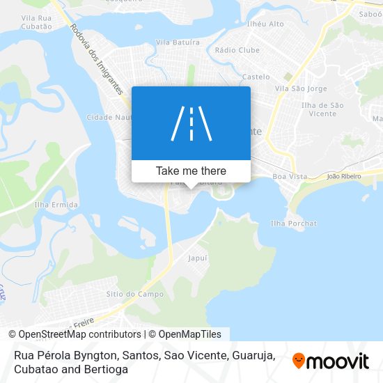 Rua Pérola Byngton map