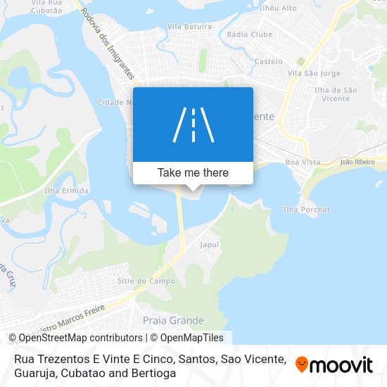 Rua Trezentos E Vinte E Cinco map