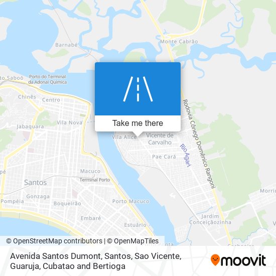 Mapa Avenida Santos Dumont