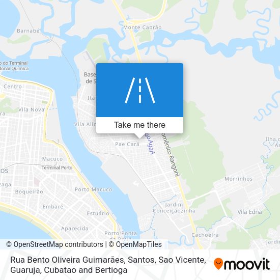 Rua Bento Oliveira Guimarães map