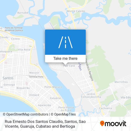 Rua Ernesto Dos Santos Claudio map