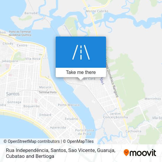 Rua Independência map