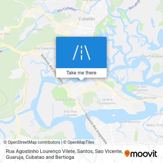 Rua Agostinho Lourenço Vilete map