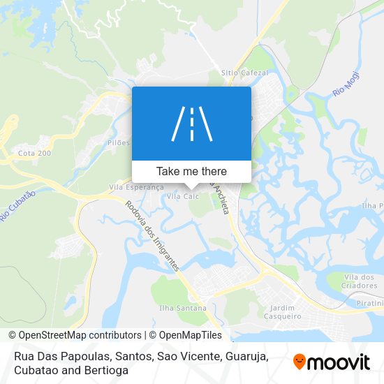 Rua Das Papoulas map