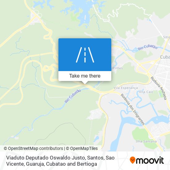 Viaduto Deputado Oswaldo Justo map