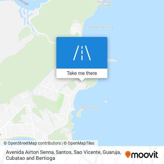 Mapa Avenida Airton Senna