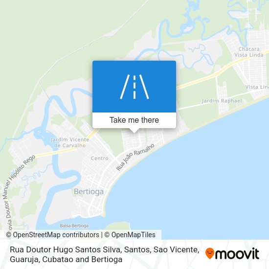 Rua Doutor Hugo Santos Silva map