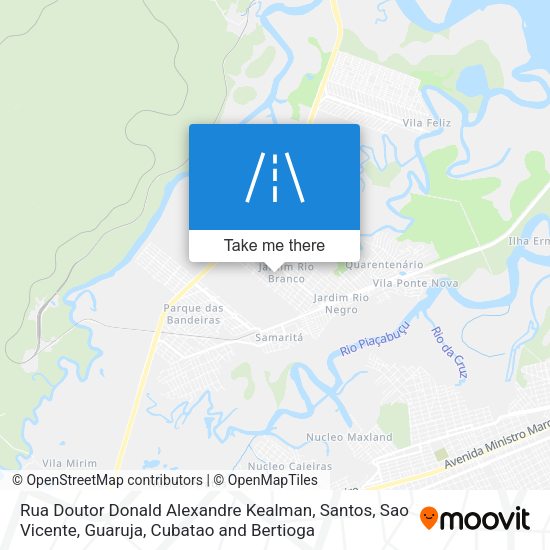 Rua Doutor Donald Alexandre Kealman map