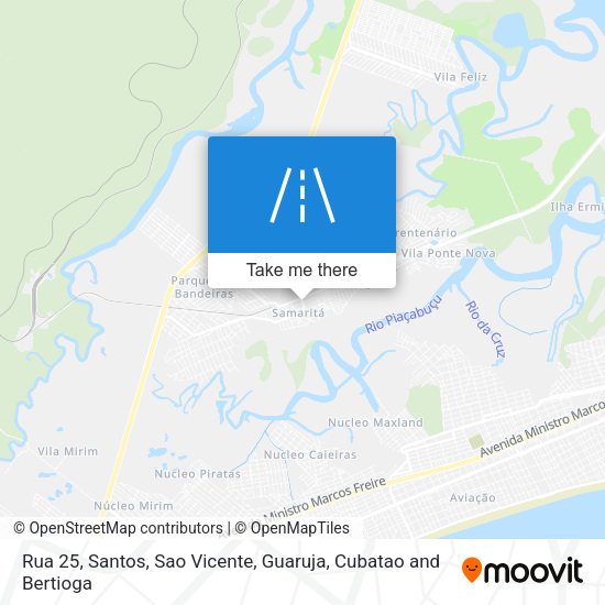 Rua 25 map
