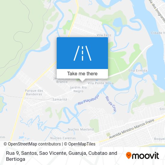 Rua 9 map