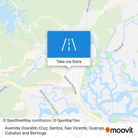 Avenida Oswaldo Cruz map