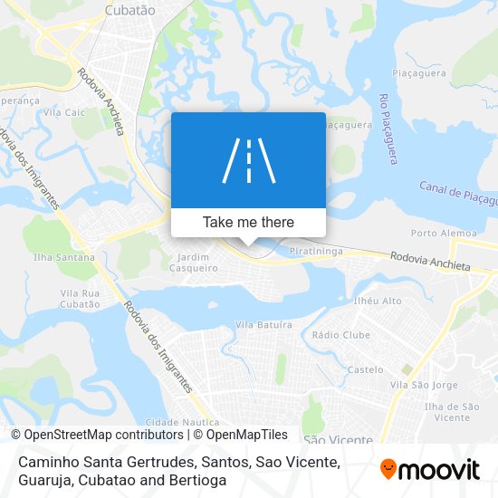 Caminho Santa Gertrudes map