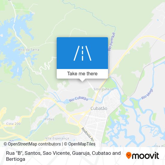 Rua "B" map