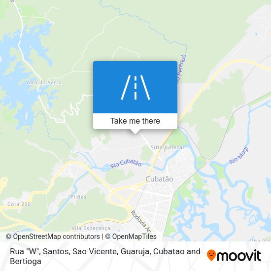 Rua "W" map