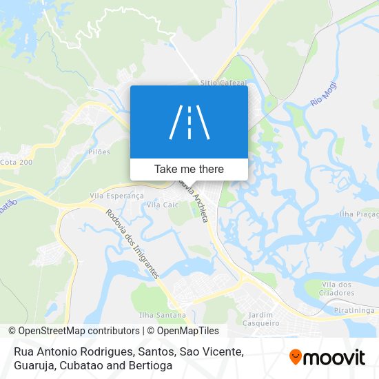 Rua Antonio Rodrigues map