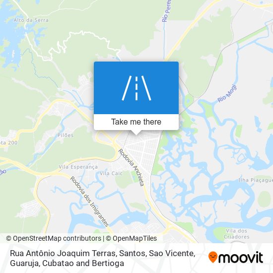 Mapa Rua Antônio Joaquim Terras