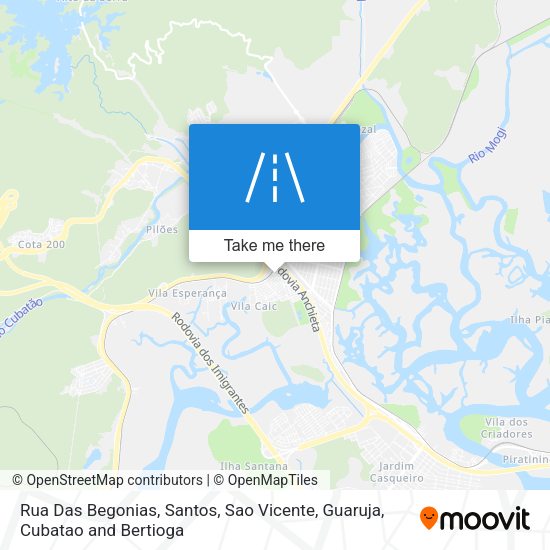 Rua Das Begonias map
