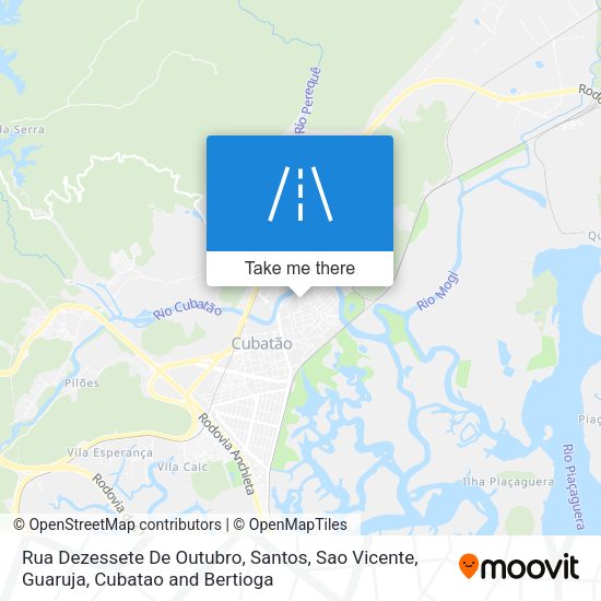 Rua Dezessete De Outubro map
