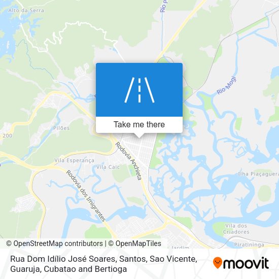 Rua Dom Idílio José Soares map