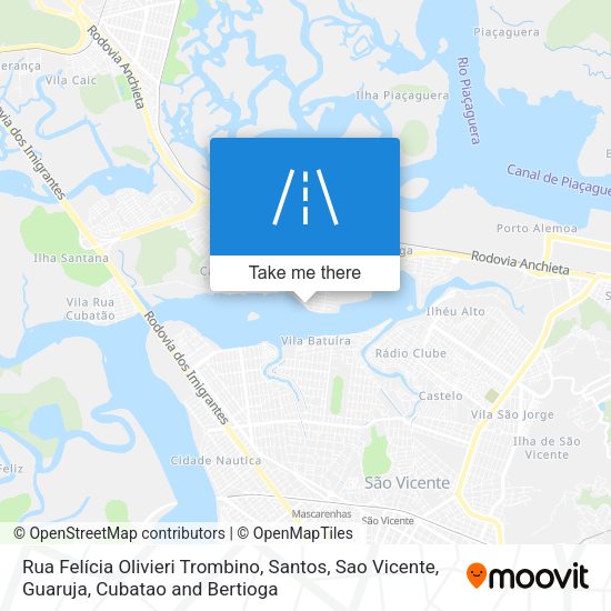 Rua Felícia Olivieri Trombino map