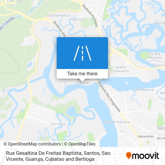 Rua Gesaltina De Freitas Baptista map