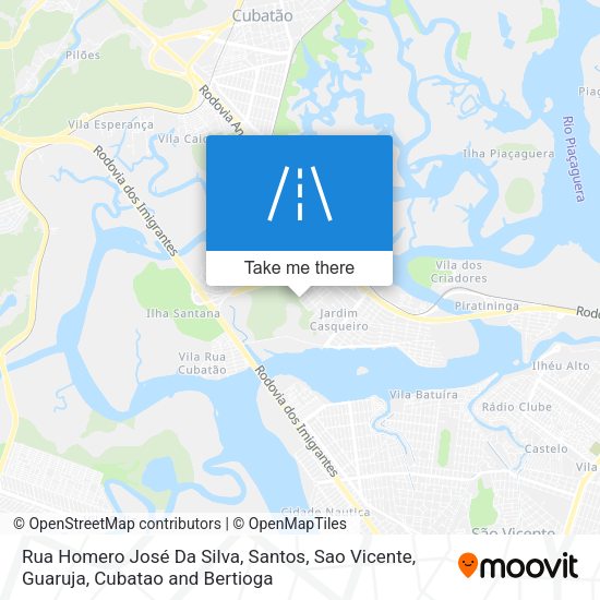 Rua Homero José Da Silva map