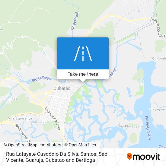 Rua Lafayete Cusdódio Da Silva map