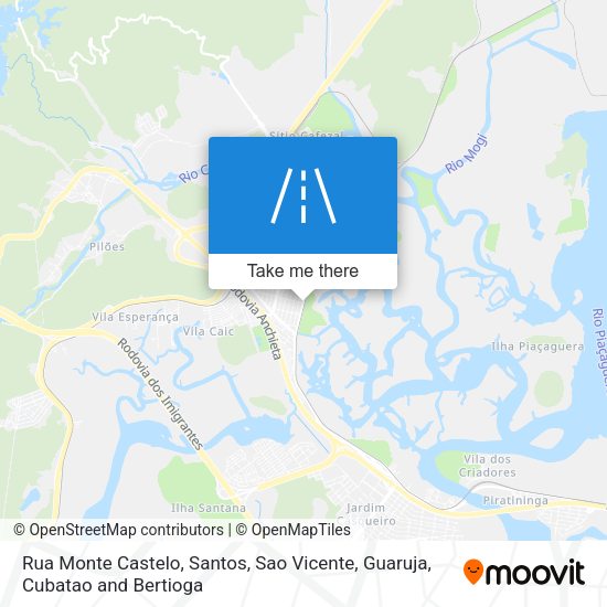 Rua Monte Castelo map