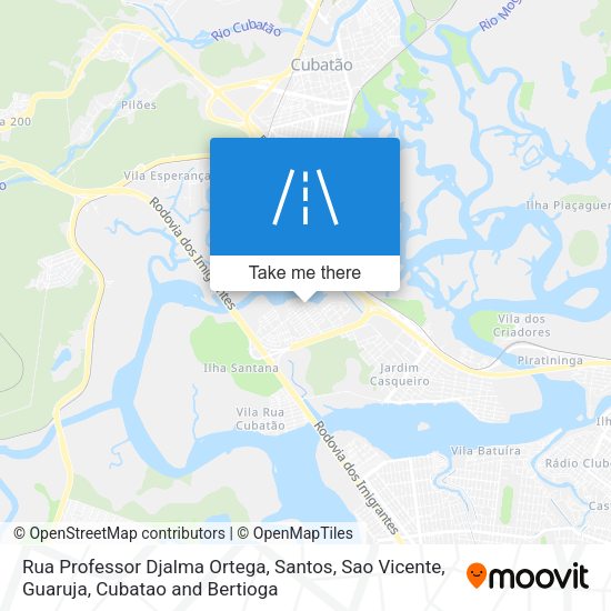 Rua Professor Djalma Ortega map