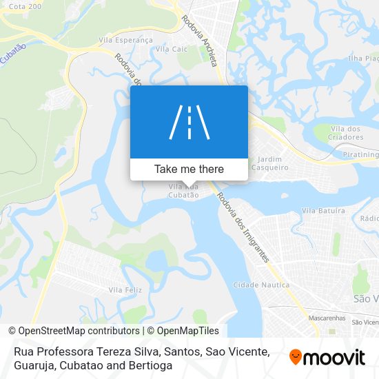 Rua Professora Tereza Silva map