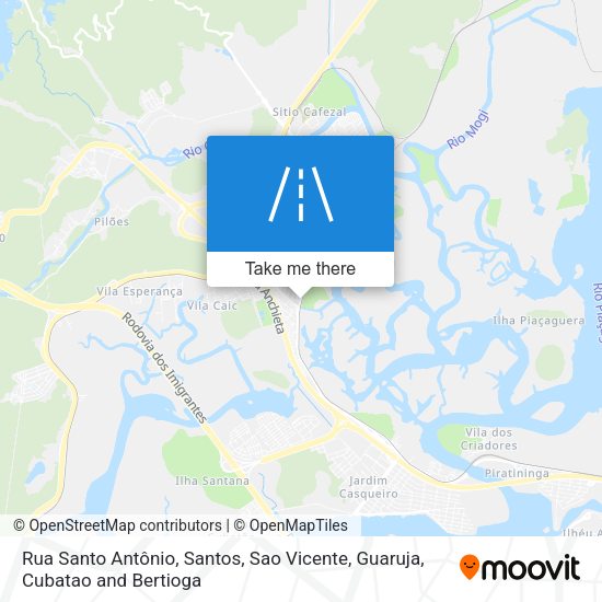 Rua Santo Antônio map