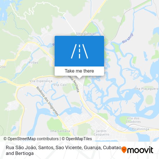 Rua São João map