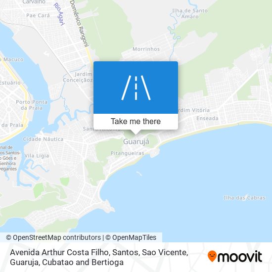 Mapa Avenida Arthur Costa Filho